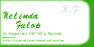 melinda fulop business card